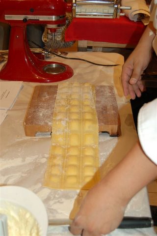 Making ravioli with the KitchenAid Ravioli Attachment