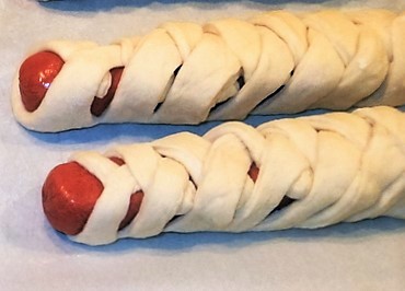 Shaping the Pretzel Dogs