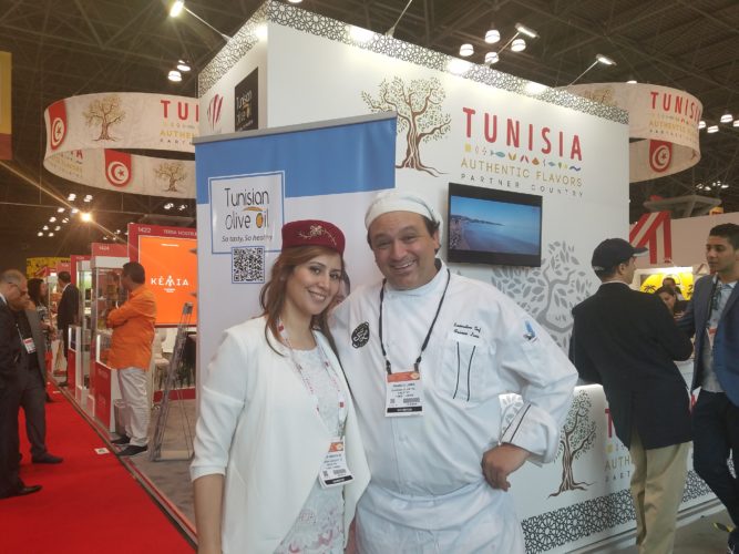 Chef Franco Lania and Houda Mabrouki.