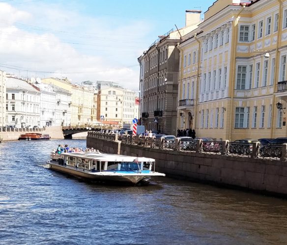 The canals of St. Petersburg, Russia.