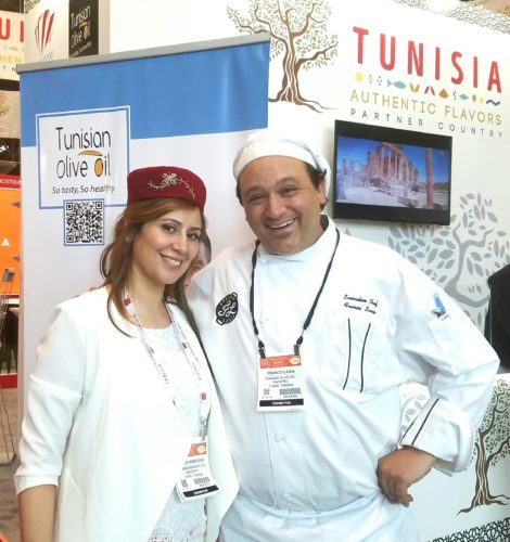 Chef Franco Lania & Houda Mabrouki (Ministry of Industry, Olive Oil Dept. - PACKTEC)