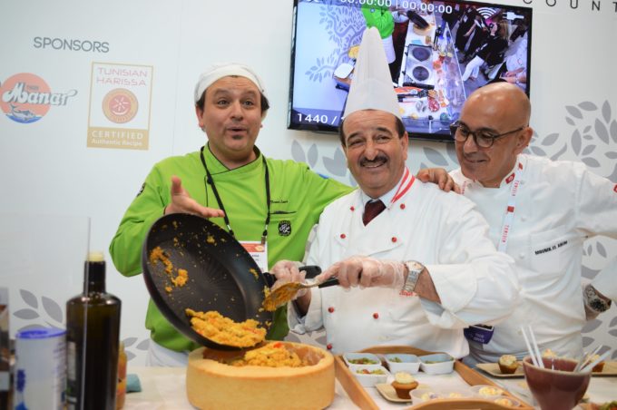 Chefs: Franco Lania, Rafik Tlatli (middle) and Mounir Le Baroque 