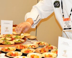 Buffet for Tunisia's press conference. 