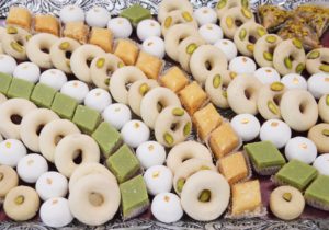 An assortment of Tunisian cookies. 
