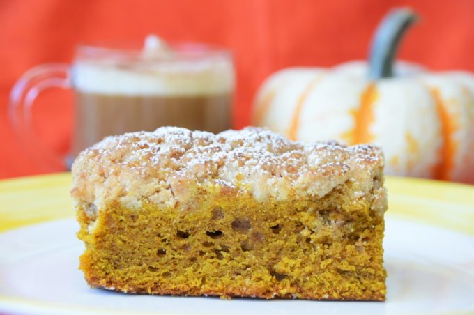Pumpkin Coffee Cake with Streusel Topping 
