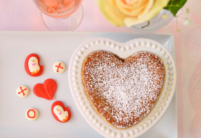 Heart shaped Chocolate Soufflé