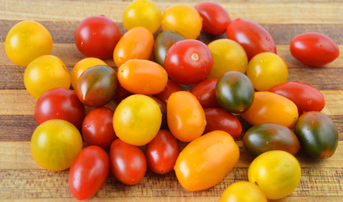 Sweet cherry and grape tomatoes.