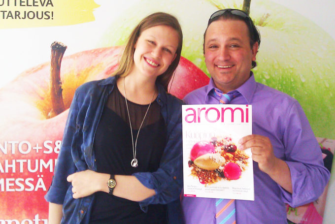 Chef Franco and Maaret Launis of Aromi Magazine 
