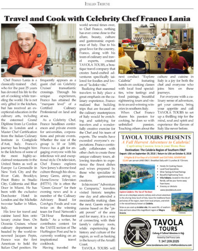 The Italian Tribune // Chef Franco Lania 