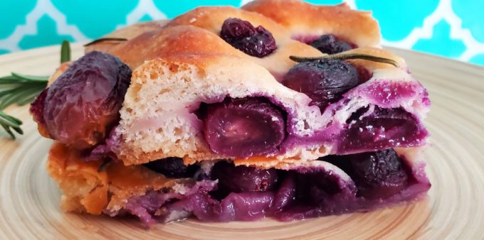 Tuscan grape focaccia.