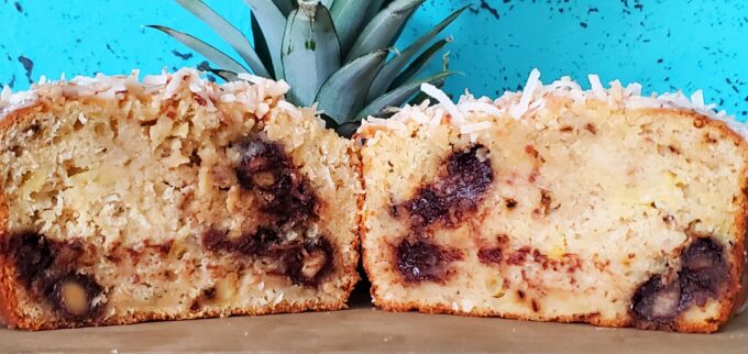 Hawaiian Pineapple Coconut Macadamia Nut Bread