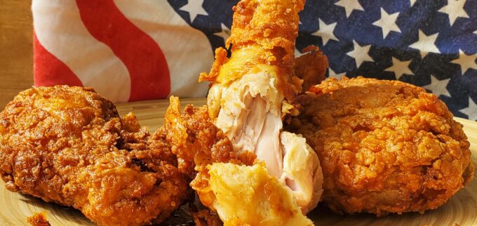 American southern fried chicken