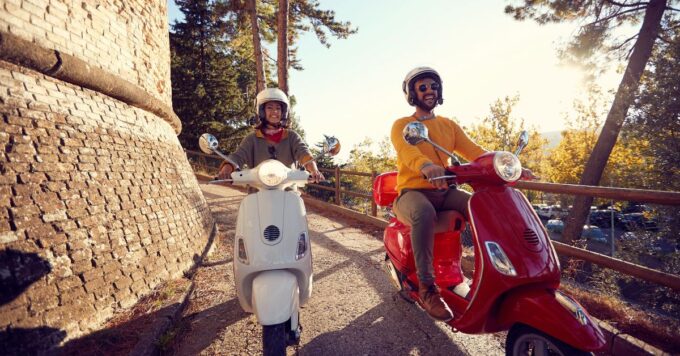 Motorcycle trip through Italy.